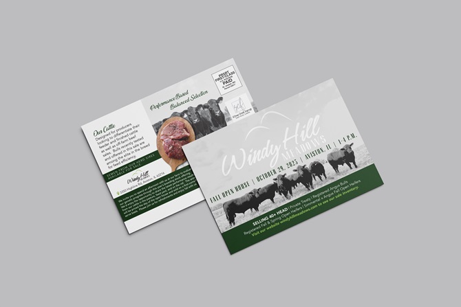 Windy Hill Postcard Designed by Angus Media