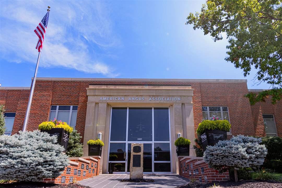 Engraved granite pavers welcome visitors to the American Angus Association headquarters, each representing a supporter of the Angus Foundation’s mission.