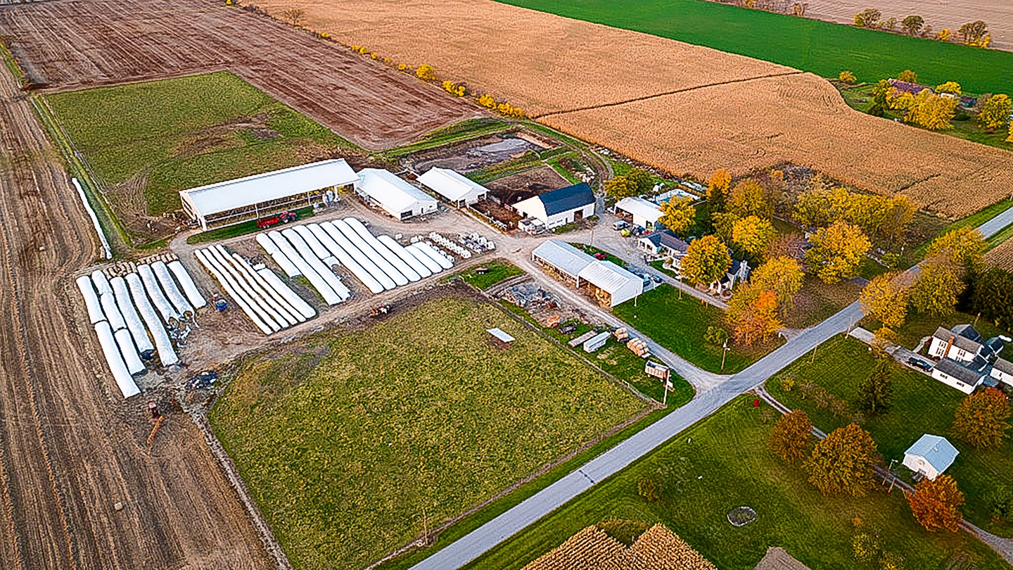 farm from overhead