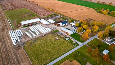 farm from overhead