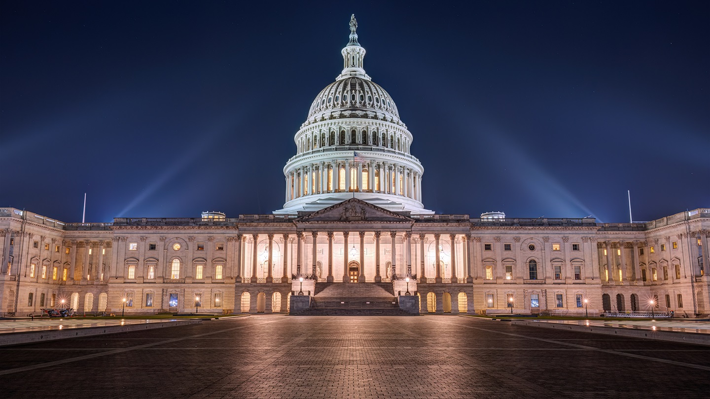 capitol at night