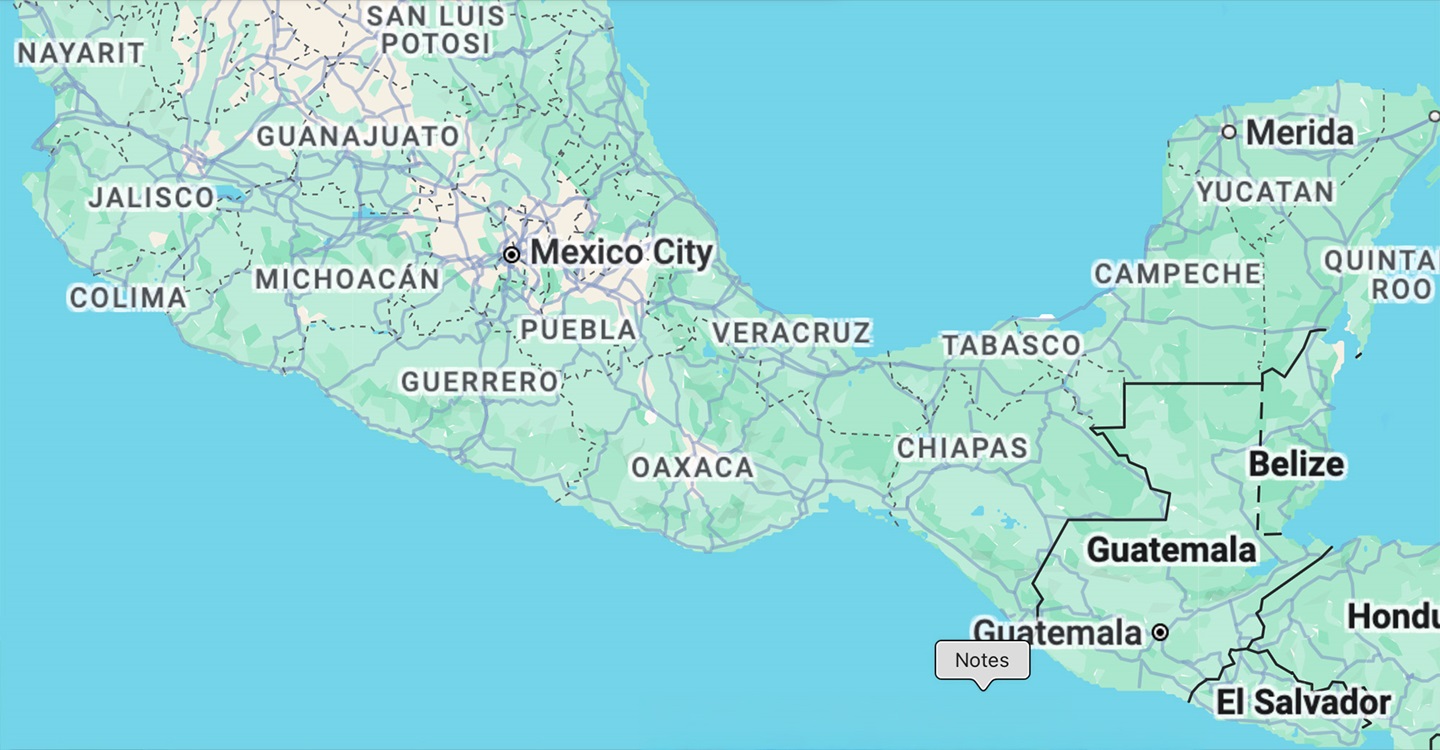 map of Mexico