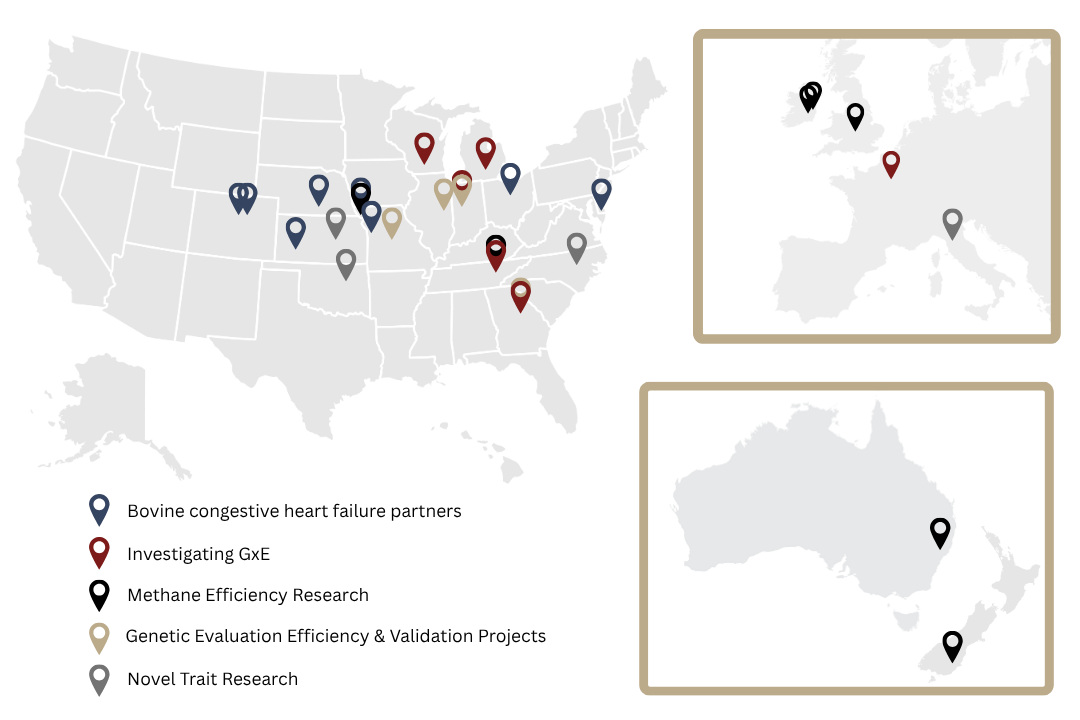 A map of AGI partners