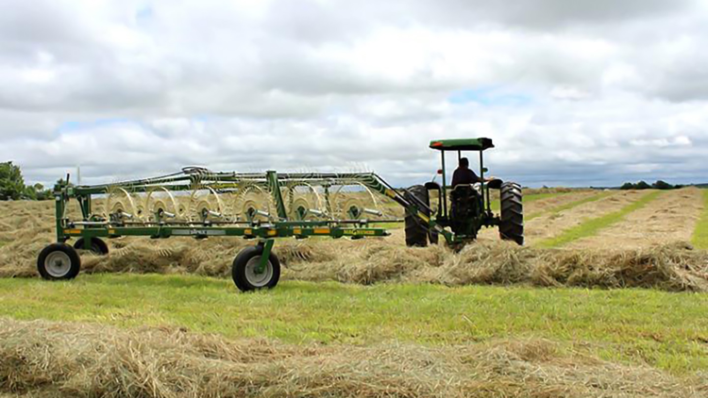 hay tractor, photo by Linda Geist.