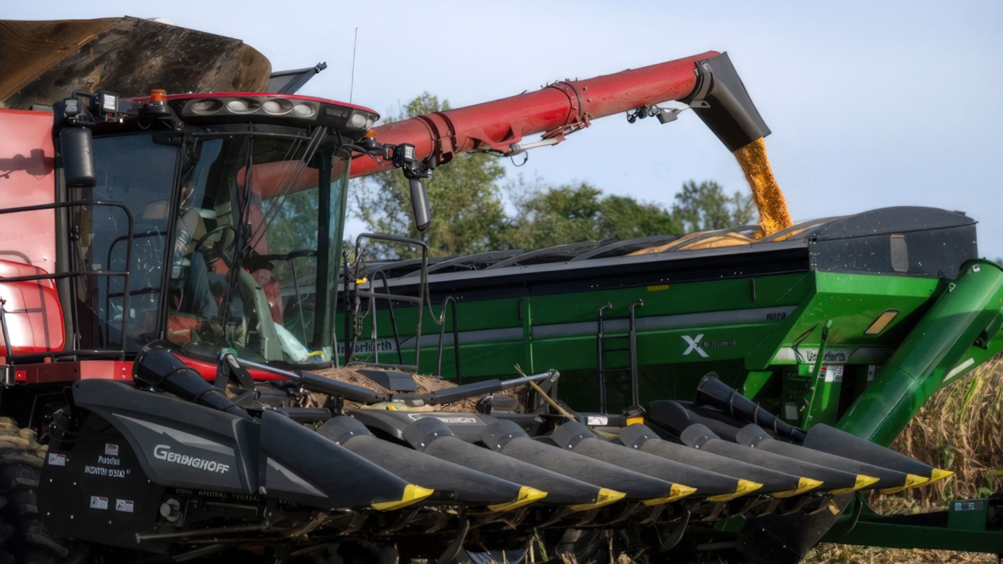 combine at harvest