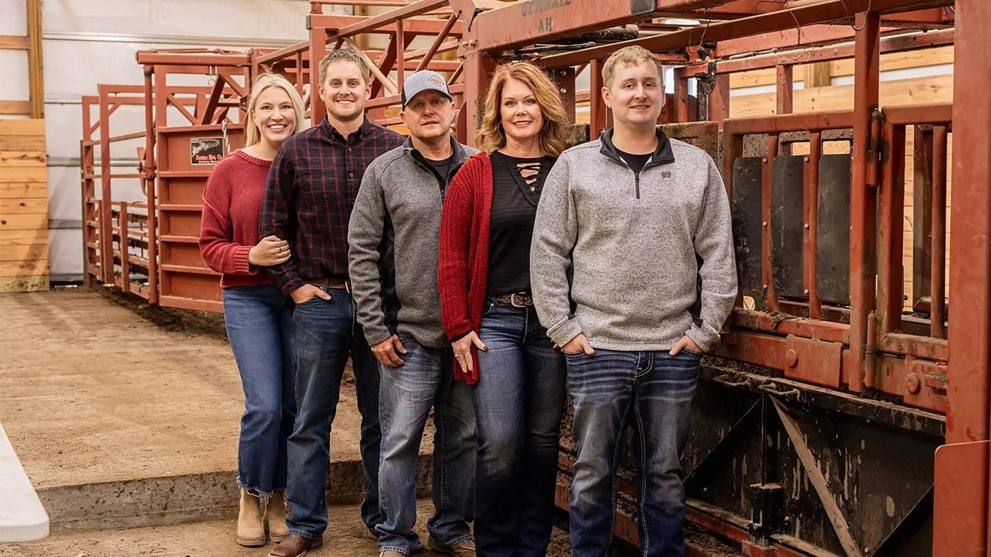 The Johnson family (from left) are Liz, Vance, Dave, Darcy and Avery. 