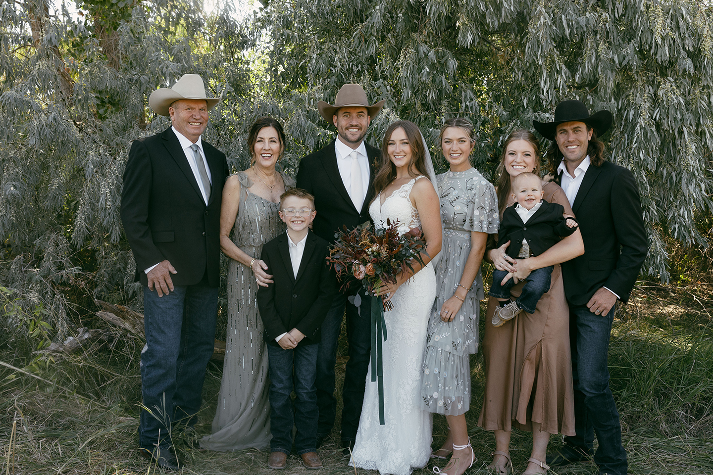 Relationships drive Wientjes Ranch, which is operated by (from left) Ross, Keri, Creed, Pearson, Cassandra, Channing, Cassidy, Wilder and Reece Wientjes. 