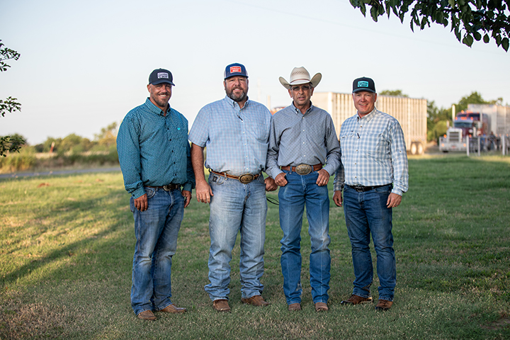 Pictured from left are Spencer Smith, Bailey Ballou, Kevin Smith and David Ballou.