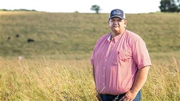 Cody Quam was awarded Young Breeder of the Year by the American Angus Association