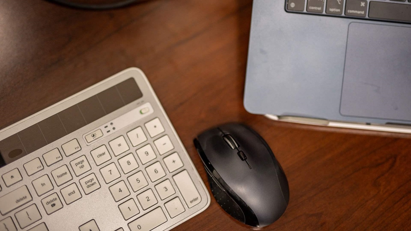 Computer keyboard and mouse