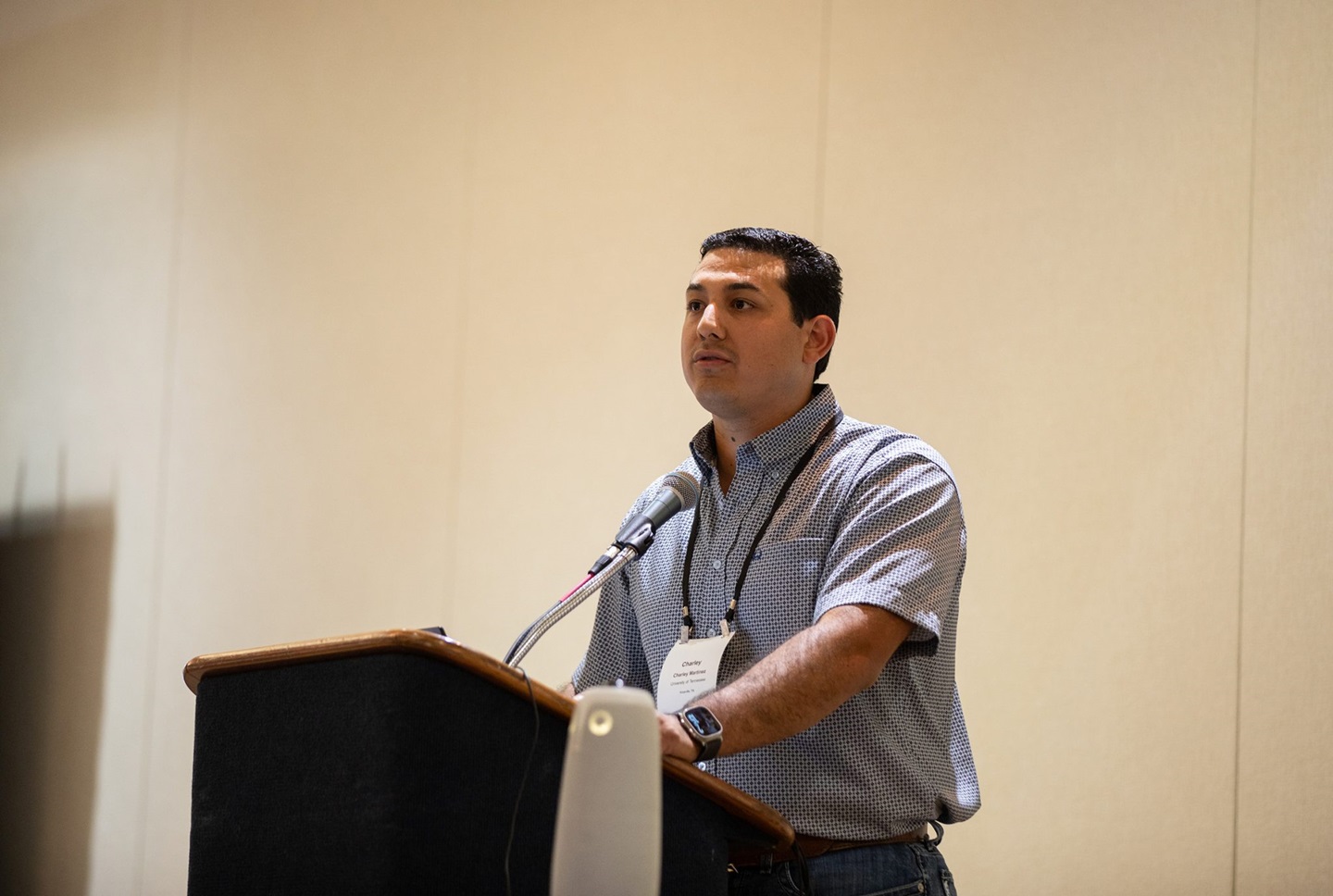 Charley Martinez was a breakout speaker on a bull-buying behaviors study at the 2025 Beef Improvement Federation (BIF) Research Symposium, hosted in Amarillo, Texas, in June 2025. Presentations from that event are located on the BIF website. [Photo courtesy of BIF.]