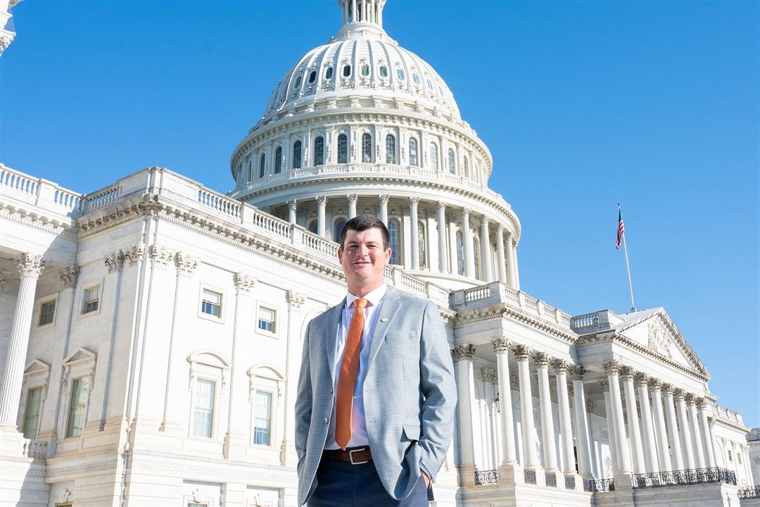 Drake Yon of Ridge Spring, S.C. represented the Angus breed at the 2026 National Cattlemen’s Beef Association’s Young Cattlemen’s Conference, May 28 – June 4. Each year the Angus Foundation selects one producer to represent the breed at the conference. (Photo courtesy of NCBA.)      