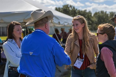 Attendees on the Beef Blitz Tour during the annual Angus convention.