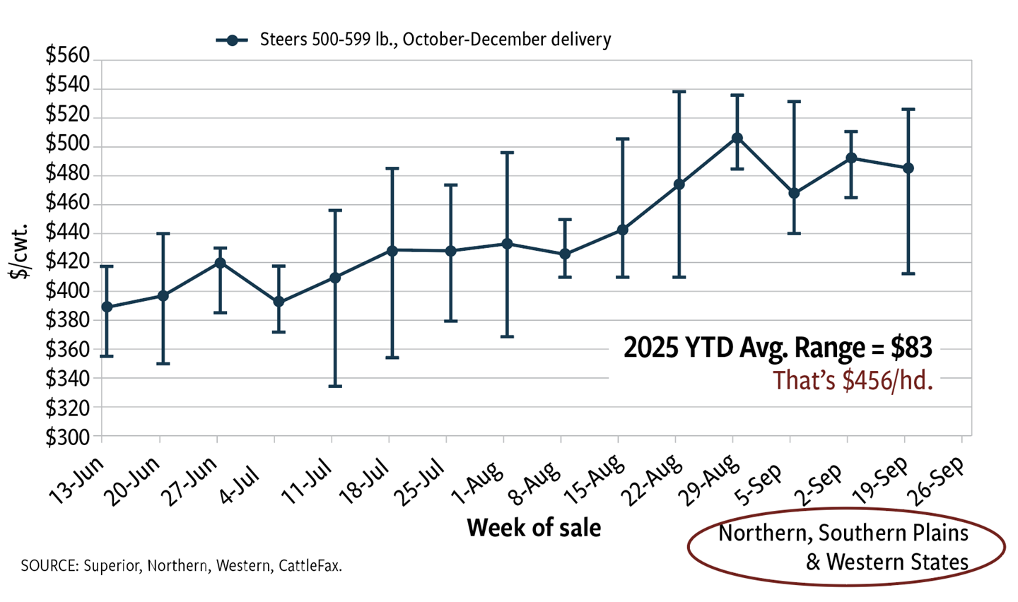 Fig. 6: Summer video auction weighted avg. price and ranges