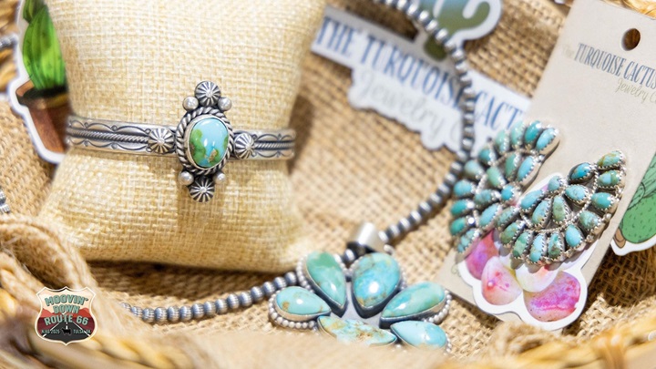 The annual Angus Foundation silent auction was held June 30-July 4, 2025, in conjunction with the 2025 National Junior Angus Show in Tulsa, Okla. A three-piece native American jewelry set was just one of the many items offered.  