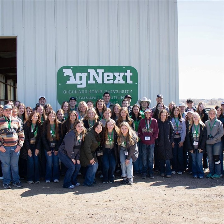 Group participants at AgNext facility in Colorado Springs as part of Raising the Bar conference in 2024.