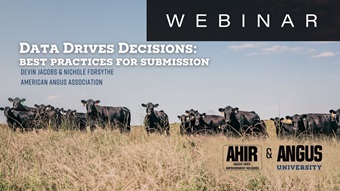 Data Drives Decisions: Best Practices for Submission Angus Unviersity Webinar