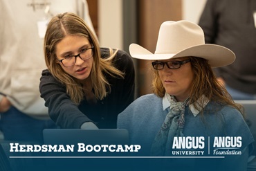 Angus team members work alongside Herdsman Bootcamp attendees to provide helpful, hands-on instruction to understand Angus programs and tools.