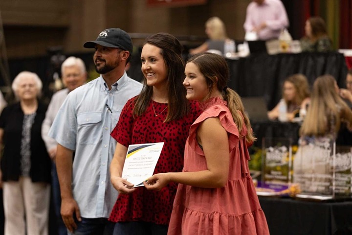 Female scholarship award winner