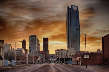 Oklahoma City skyline.