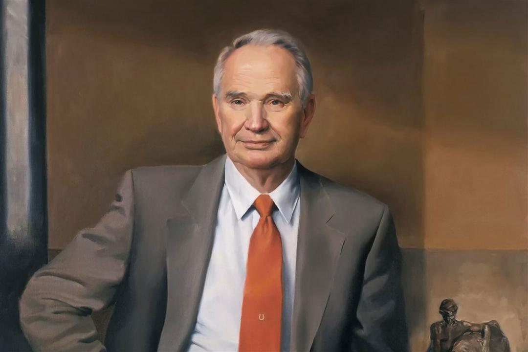 Dr. Robert Totusek, Oklahoma City, Oklahoma, was posthumously inducted into the Angus Heritage Foundation at the 2025 Angus Convention on Nov. 1. Picture of Dr. Totusek’s Saddle & Sirloin portrait. 