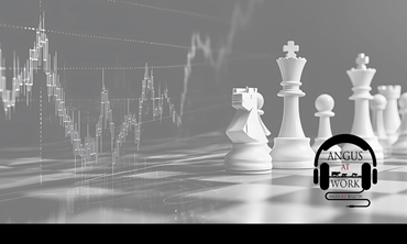 Market graph with chess pieces. 
