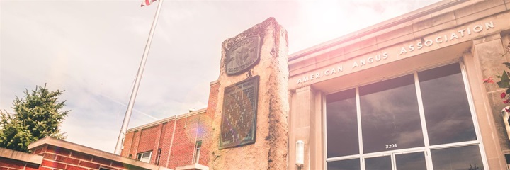 Outside of the American Angus Association offices in Saint Joseph, Missouri.