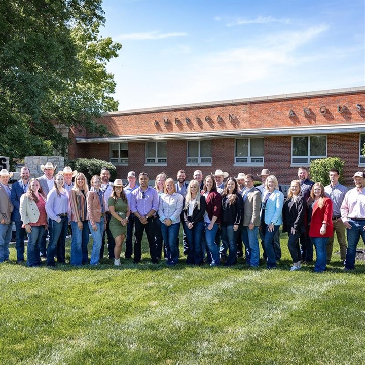 2024 BLI participants standing in front of the American Angus Association in Saint Joseph, Missouri.