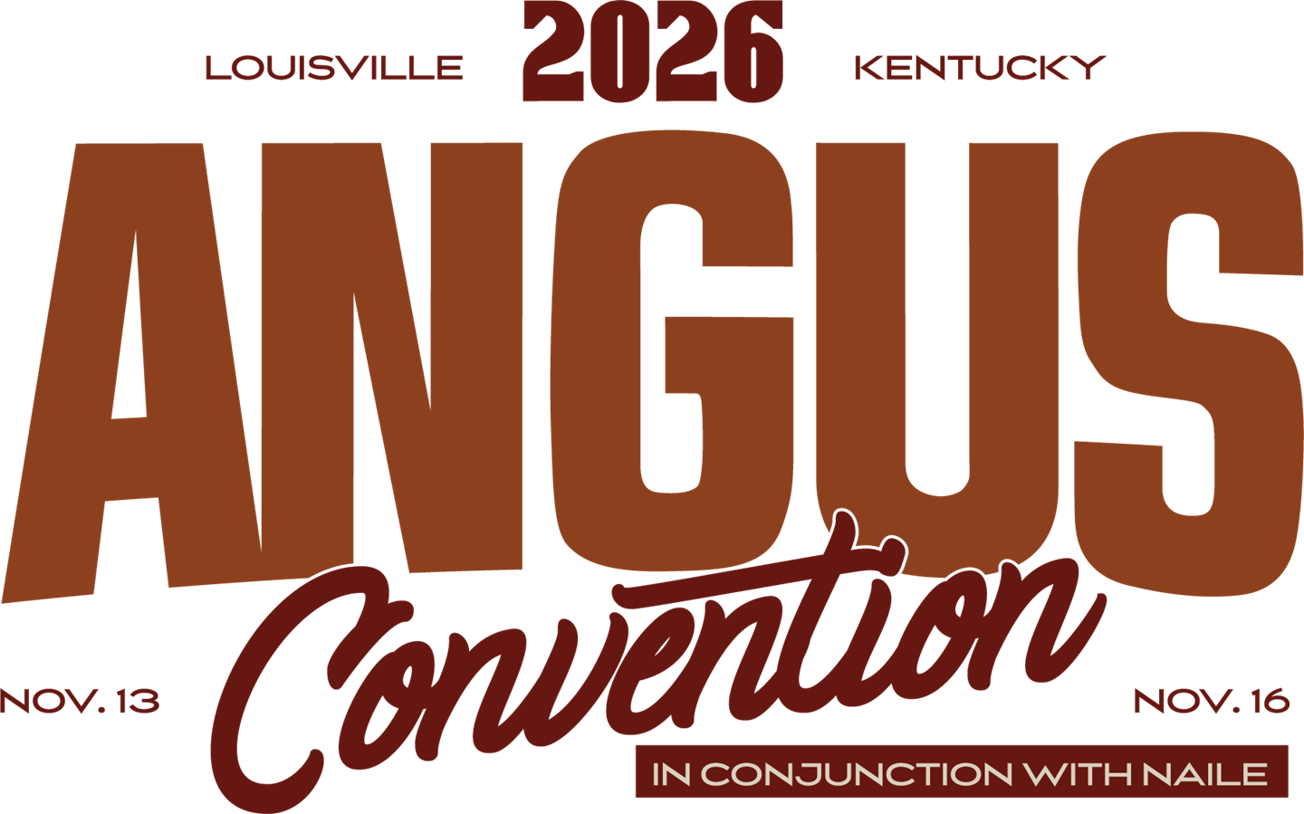 2026 Angus Convention decorative logo