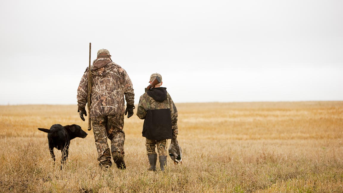 Biosecurity practices can help hunters reduce the risk of transmitting HPAI from wild birds to domestic flocks. [Photo by North Dakota Tourism.]