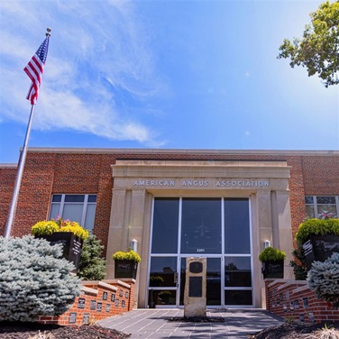 Engraved granite pavers welcome visitors to the American Angus Association headquarters, each representing a supporter of the Angus Foundation’s mission.