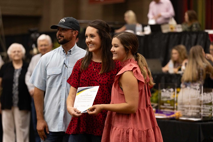 Female scholarship award winner