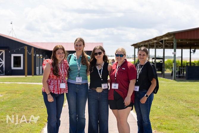 NJAA participants posing for a group photo at Southern Hill Farms.