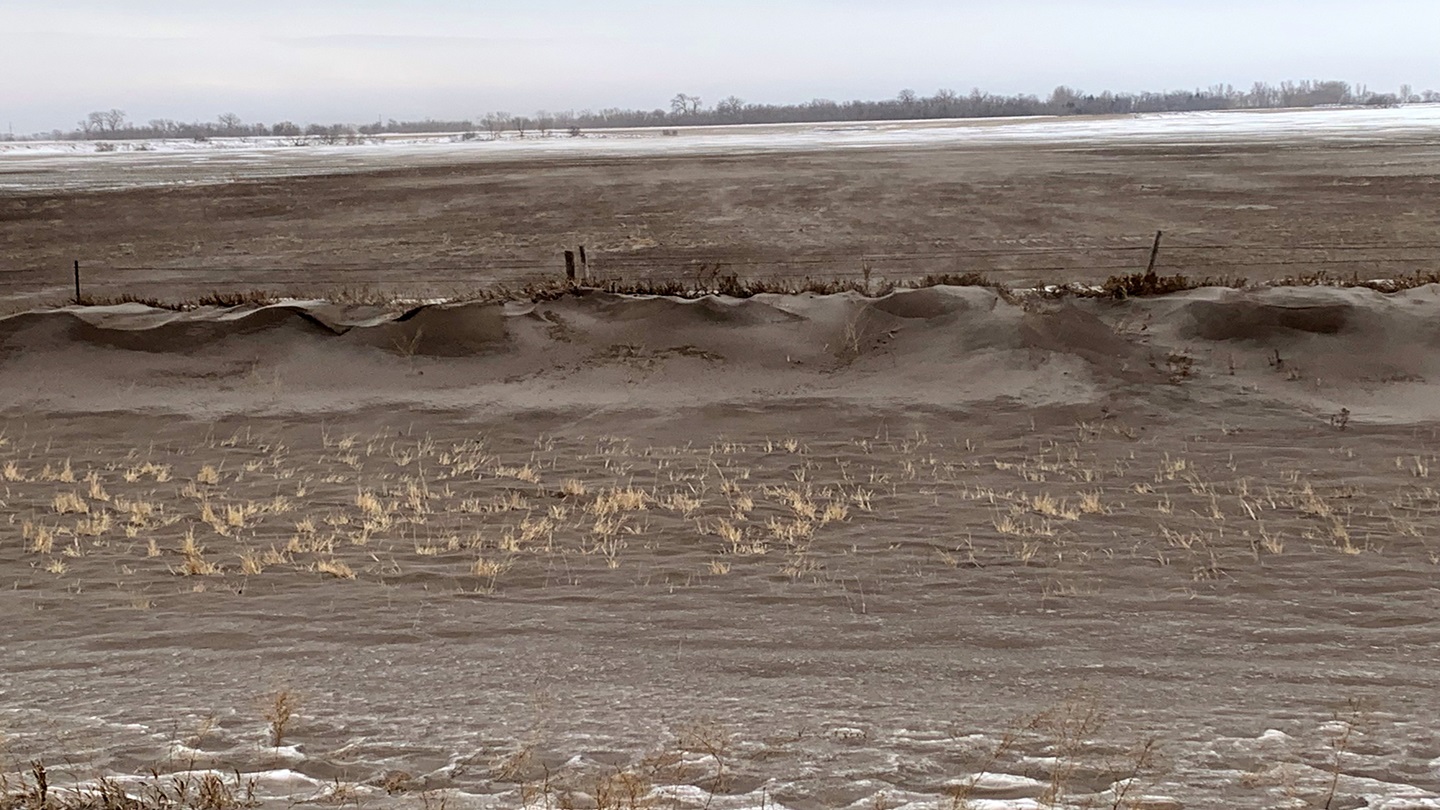 afternath of dust storm