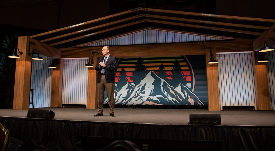 Mark McCully, CEO of the American Angus Association, speaking at the 2022 Angus Convention Nov. 5 in Salt Lake City, Utah