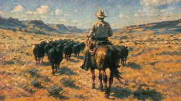 Heading home with the herd