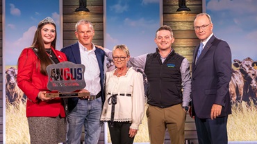American Angus Association &#174; awards Don Denny, Slate Group owner, at Angus Convention in Kansas City, Missouri.  