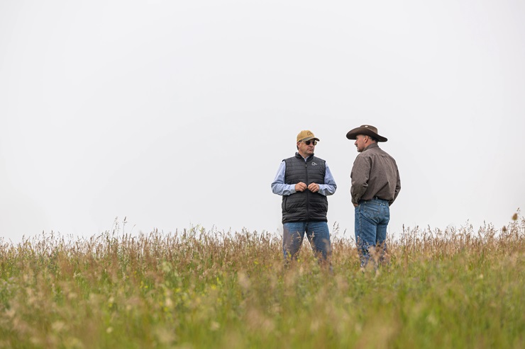 two men in pasture 