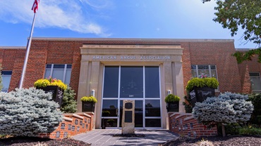 Engraved granite pavers welcome visitors to the American Angus Association headquarters, each representing a supporter of the Angus Foundation’s mission.