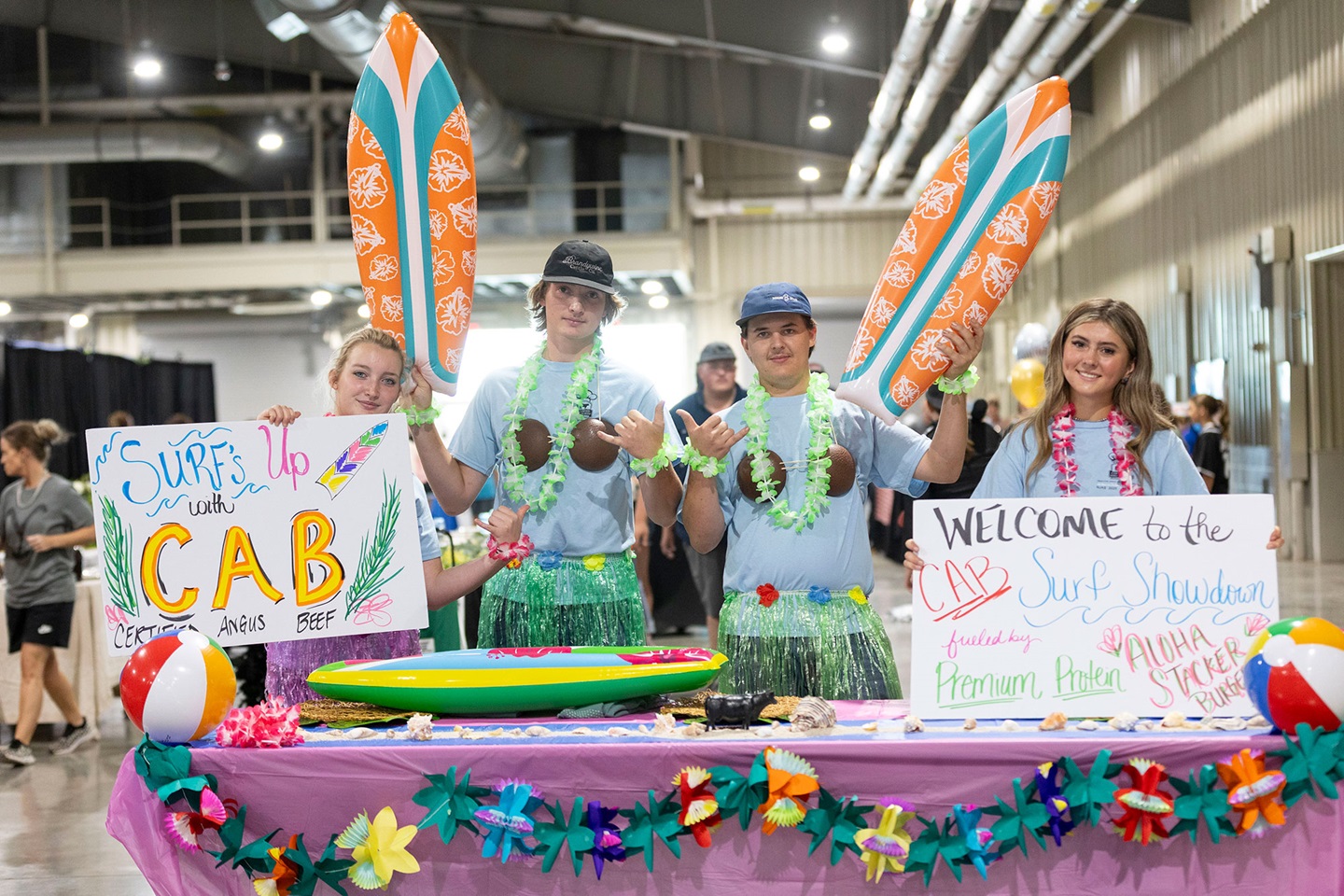 Kentucky juniors won first place in the senior other beef division at the All-American Certified Angus Beef Cook-Off at the 2025 National Junior Angus Show held in Tulsa, Okla. The team prepared Aloha Angus Stackers and also received claimed top honors in the recipe and showmanship categories.   Pictured from left are Austin Petow, Cynthiana; Colby Cooper, May's Lick; Kat Branscum, Nancy; and Katy Cooper, May's Lick.  