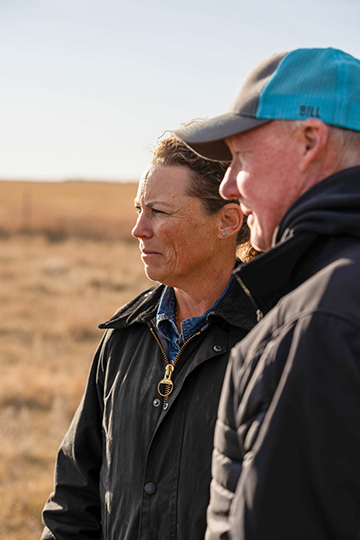 HHolly Roe-Johnson (left) and husband Billy Johnson, with sons Caleb and Gabe, operate Johnson Cattle Co., so she understands customers’ cattle needs firsthand. 