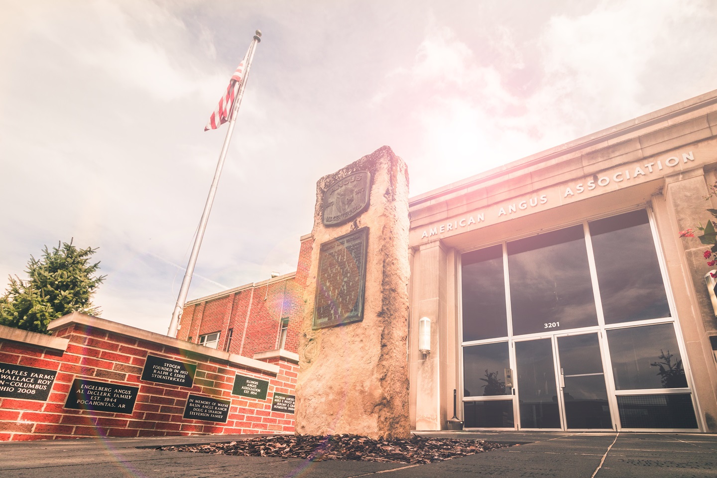 Outside of the American Angus Association offices in Saint Joseph, Missouri.