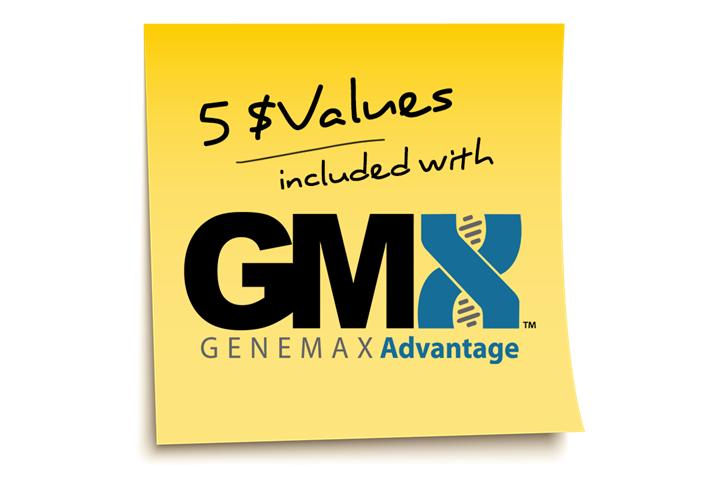 5 $Values included with GeneMax Advantage