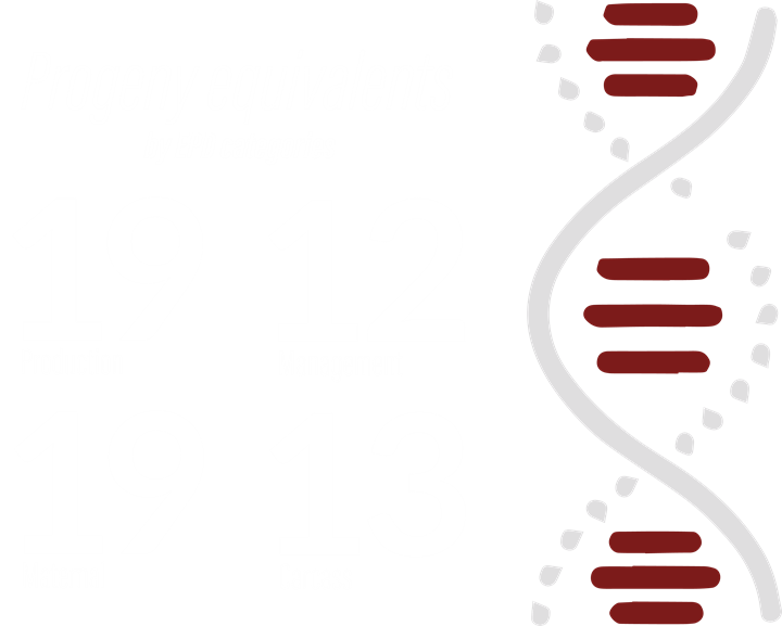 Genomic graphic showcasing progeny equivalents