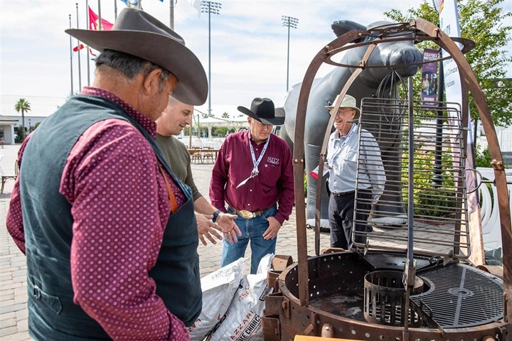 Attendees at the National Angus Convention Beef Blitz tour in 2023.