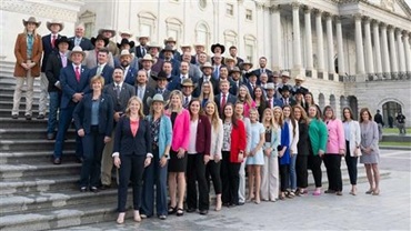 Group of attendees to the YCC conference on the steps of the U.S. Capitol.