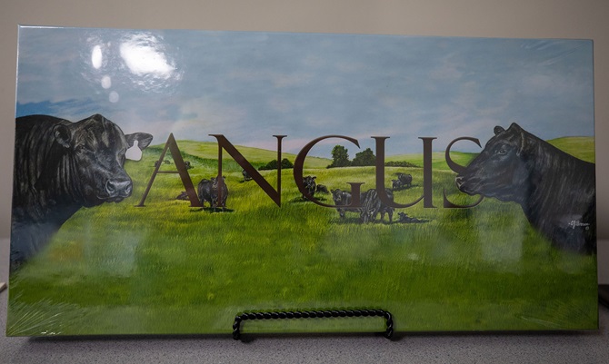An Angus print donated to the Angus Foundation Silent Auction at the 2024 NJAS.