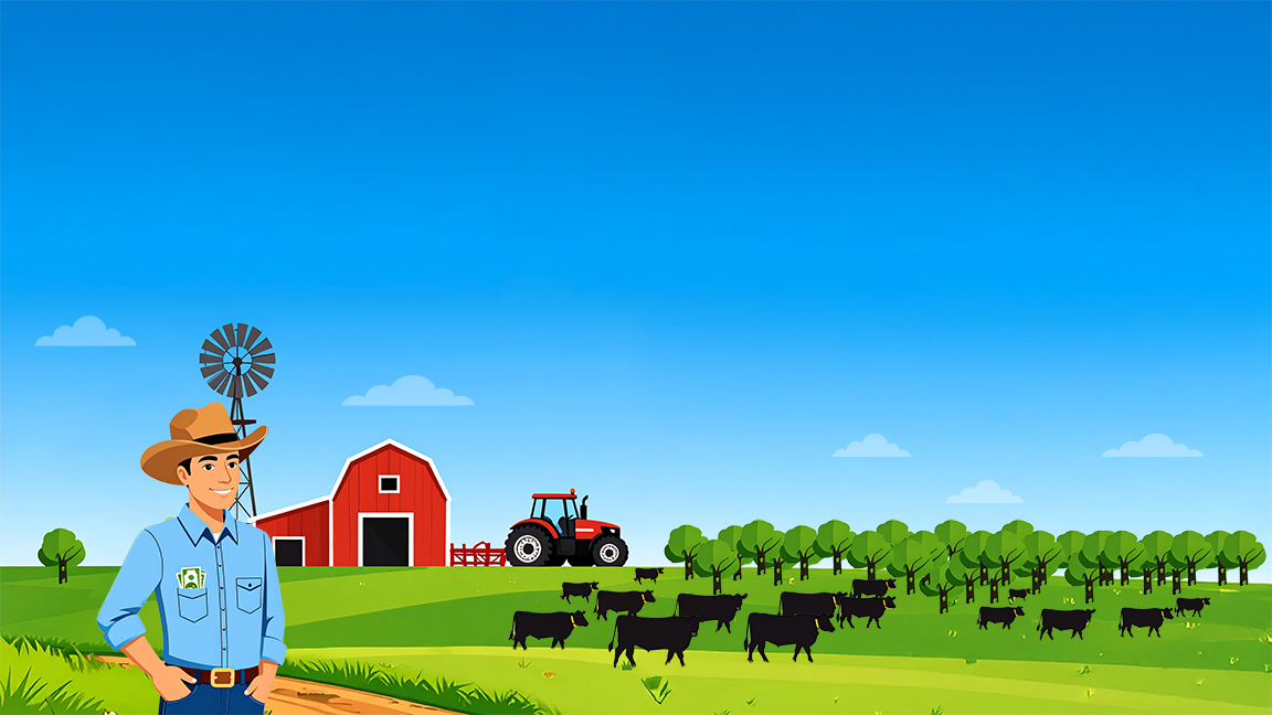 farmer on this land