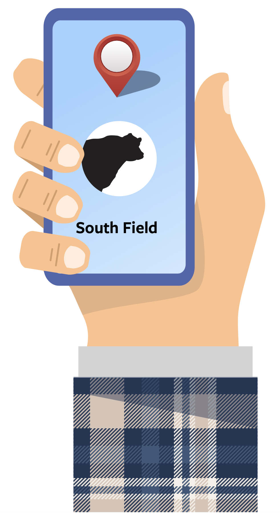 GPS example on phone