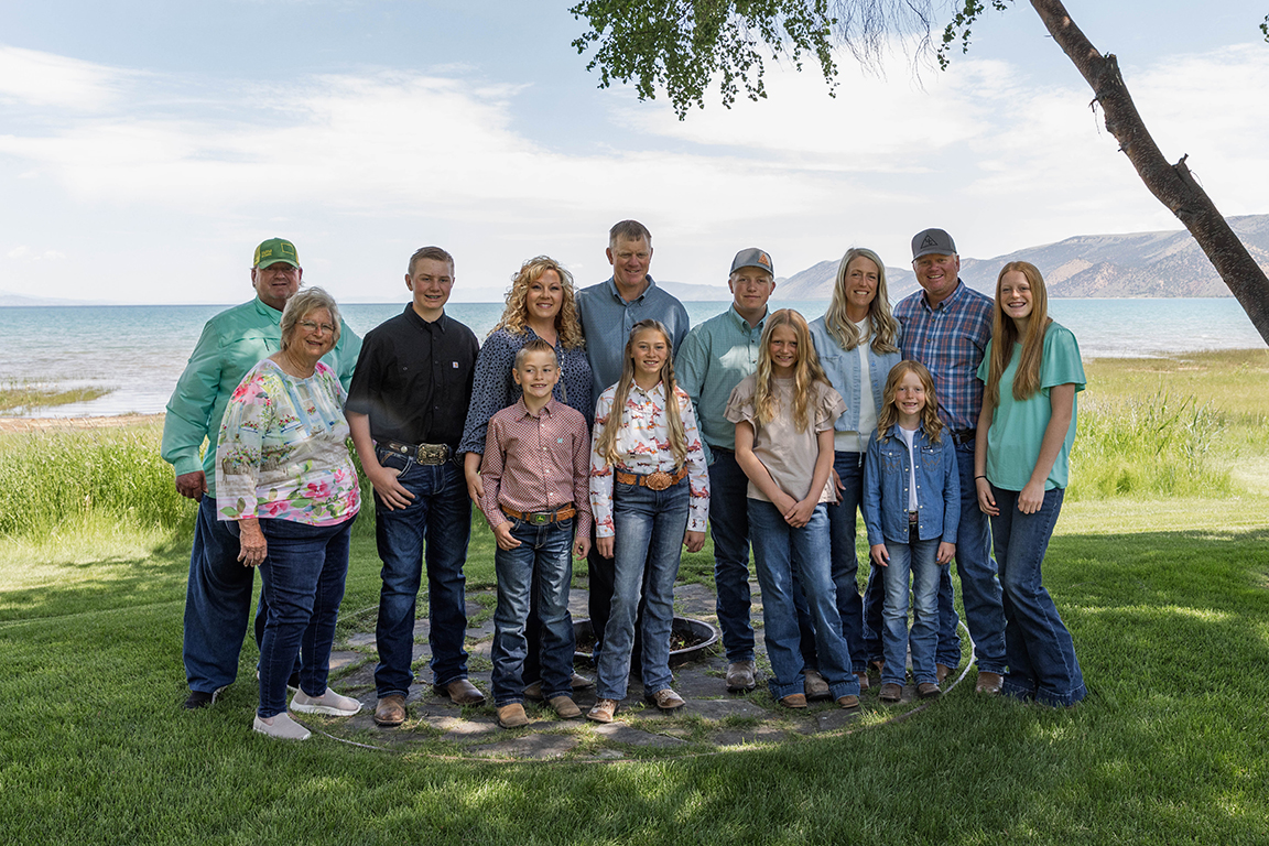 The Willises include(from back left) James, Linda, Grant, Stephanie, Jed, Jackson, Jennie, Jordan, Joslyn, (front left) Garrett, Sienna, Jentry and Journee.
